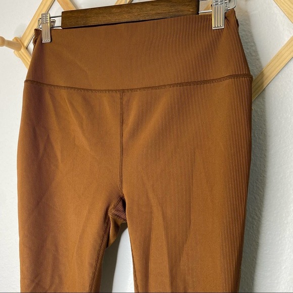 WeWoreWhat High Rise Ribbed Legging Brown Size Large - Picture 4 of 7